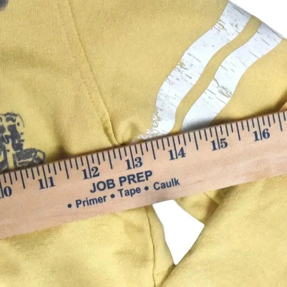 OshKosh Hoodie Size 6 Speed Machine Motorcycle Racer Palm Trees Yellow Stripes - Picture 4 of 8